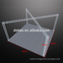 Modular aluminum truss display, portable outdoor display rack